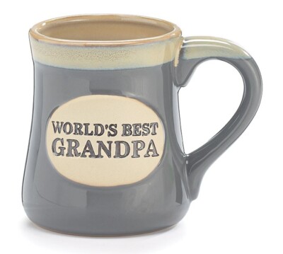 Gray World's Best Grandpa Porcelain Coffee Mug  Home & Kitchen Collection