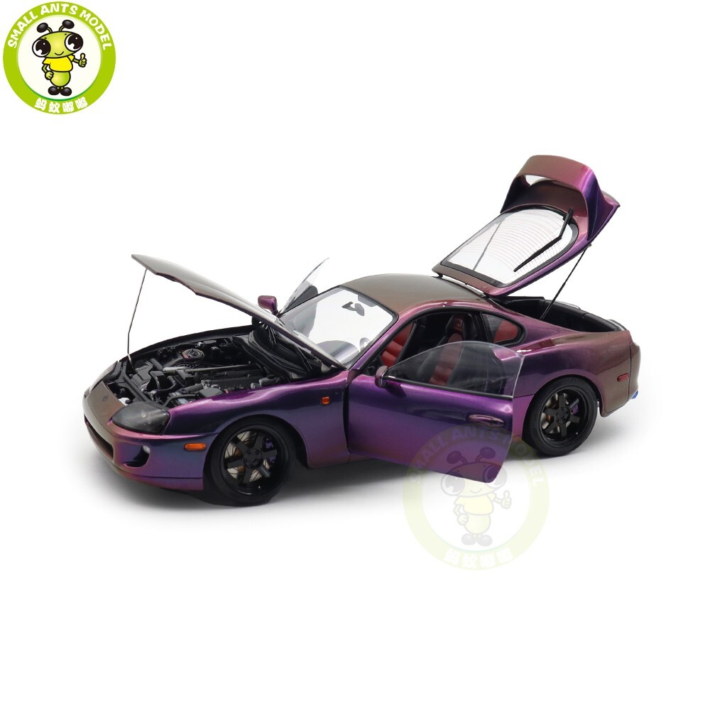 自動車 WhelArt 1:18 Toyota Supra A80 Purple 1/18 WHELART Toyota Supra A80 (Midnight Purple) Diecast Car