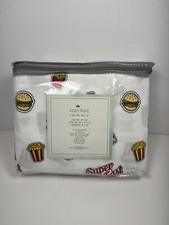Kids Rule 4-Piece Full Microfiber Sheet Set Fast Food Designs Brand New