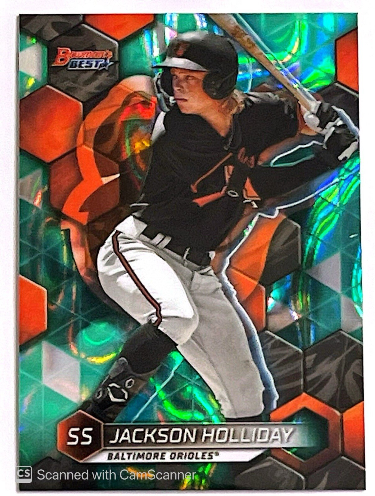 2023 Bowman's Best Aqua Lava Refractor #TP-12 Jackson Holliday /199 Orioles