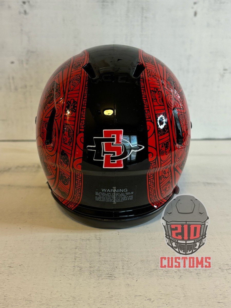 buy motorcycle helmets san diego State Aztecs Riddell Speed Mini Helmet ready for the biggest Aztecs fan Cycle Gear - San Diego,