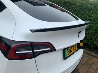 Premium OEM Style Tesla Model Y Performance Kohlefaser Muster Heckspoiler