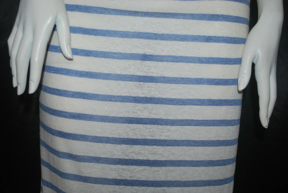 Tejido Jersey Tejido Lino Algodón Rayón 11/16" Denim Azul 3/4" Avena Natural  Foto 2 de 4