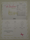 Pan Am Rainbow Service Menu  Taj Mahal 1965 = — photo 2