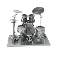 Fascinations Metal Earth Modern Drum Set 3D Laser Cut Steel Instrument Model Kit