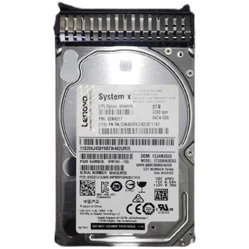 IBM LENOVO 00NA526 00NA527 00NA530 2TB 7.2K 6Gbps SATA 2.5" G3HS 512e HARD DRIVE - Picture 4 of 4