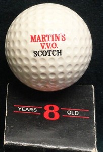 Rare Logo MARTIN'S V.V.O SCOTCH Golf Ball 1960s RAM #3 Mint in Box -- LOOK