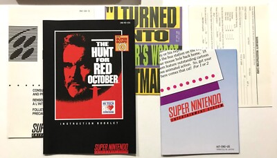 The Hunt for Red October Super Nintendo SNES CIB 100% Complete