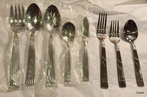 A Vintage 19 Piece Stainless Steel Saucer Set, Metal Sugar Bowl & Small