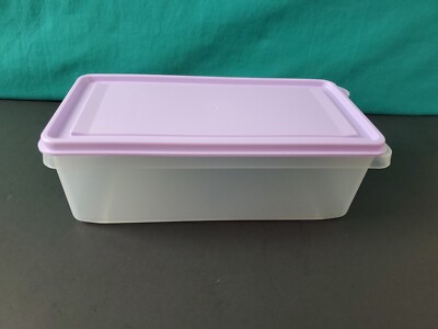 Tupperware Stak N Store Stack Rectangular Refrigerator Lilac 1.5l / 6.25 Cup New