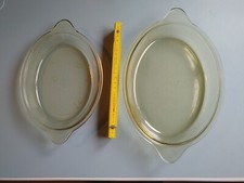 2x Deckel 3041 3042 Saaleglas Schott Feuerfest für Auflaufform DDR