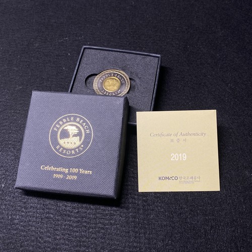 Pebble Beach 100th Anniversary Centennial Coin / Golf Ball Marker - Picture 5 of 6