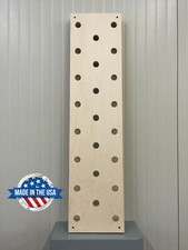 12"x48" Climbing Peg Board, Crossfit Training, Parkour, Ninja, Wrestling, MMA