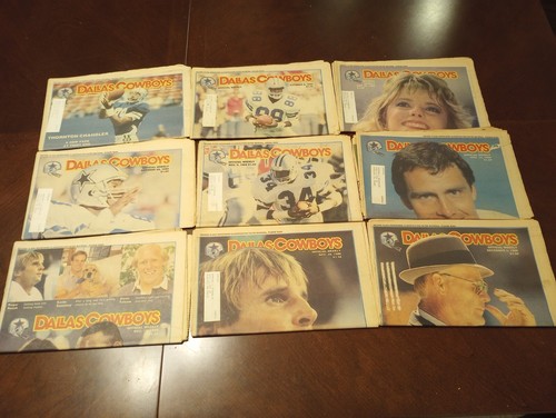 Lot of 29 different 1988 Dallas Cowboys Weekly Magazine Newspapers - Picture 2 of 5