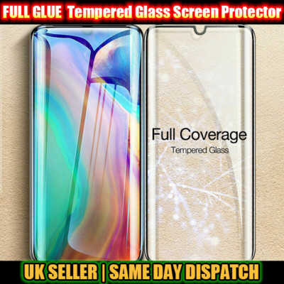 Huawei P30, P30 Pro, P30 Lite FULL GLUE 5D/10D HARTGLAS Displayschutzfolie
