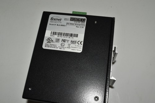 SIXNET Modèle SLX-8MG-1 8-PORT Industriel Éthernet Gigabit Géré Switch (UFG166) - Photo 2/3
