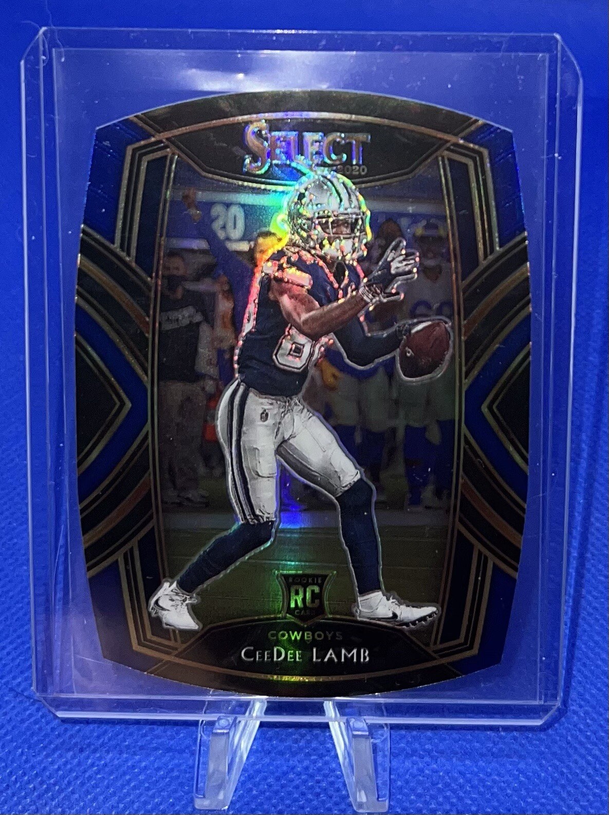 2020 Select CeeDee Lamb BLUE Die-Cut Club Level Rookie Cowboys