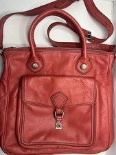 Marc Jacobs Leather Purse Large w/ dust bag Rust Color 15 x 14