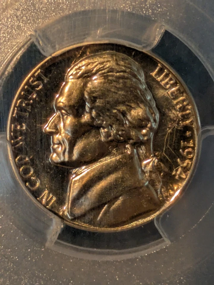 1954 Jefferson Nickel PCGS PR68 Proof 68 - Image 2 of 4