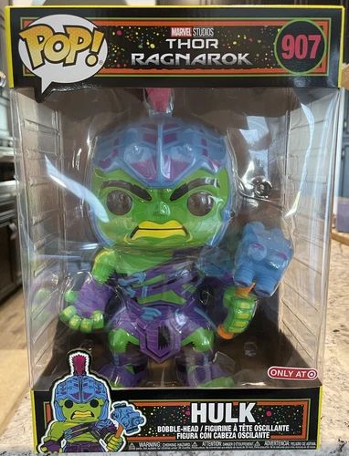 Funko POP!: Marvel Thor Ragnarok Hulk Black Light 10" #907 (Target Exclusive)