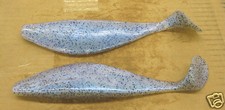 9" Shad Paddle Tail Swimbait great for Umbrella Rig 6 Cnt. Bag Blue Pearl Pepper