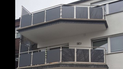Balkongelander Edelstahl Vsg Glas Balkon Gelander Mit Geprufter Statik Ebay