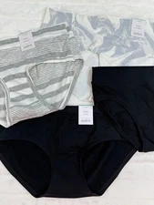 Auden Panties Womens Small (4-6) 4 Pack Hipsters Comfort Stretch Seamless