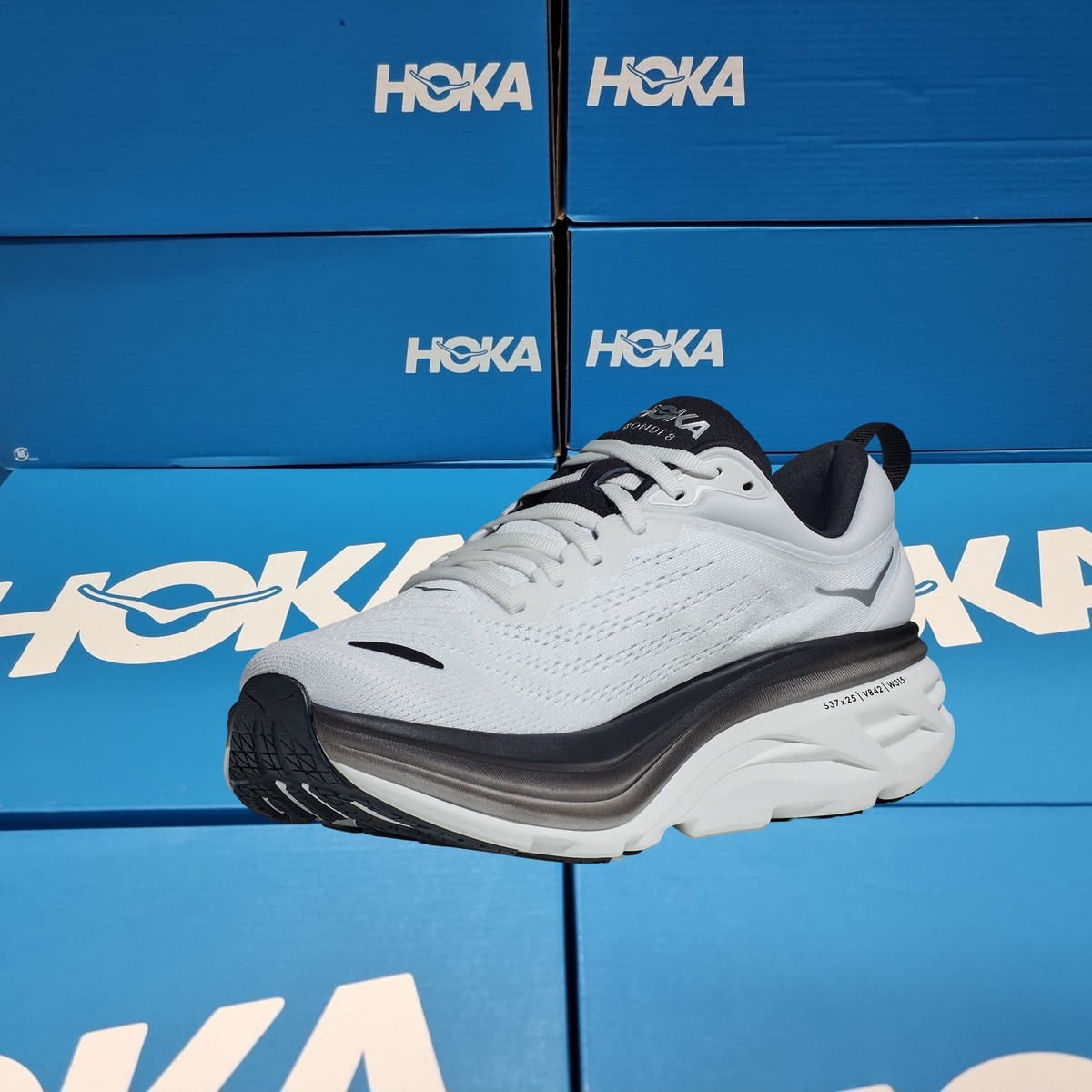 NEW Hoka One One Bondi 8 1123202/WBLC Men's Running Shoes | eBay