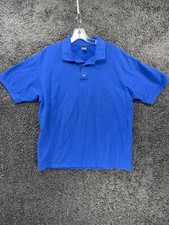 Gildan Polo Shirt Mens XL Blue Short Sleeve Polo Style Ultra Cotton