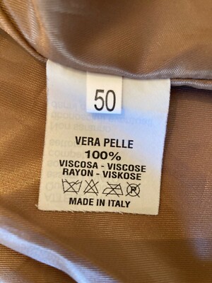 Firenze Italian Vera Pelle Leather Jacket Vintage Moto Style