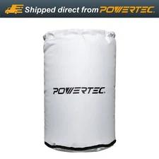 POWERTEC 70351 Dust Collector Lower Bag 20" Dia. x 30" with Zipper, 1 Pack