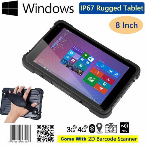 WIFI 4G Windows 10 Rugged Tablet Waterproof Mobile Industrial 2D Barcode Scanner - Picture 1 of 14