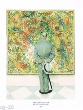 Norman Rockwell Jackson Pollock print "THE CONNOISSEUR" / "ABSTRACT AND CONCRETE
