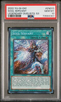 Yugioh - Soul Servant - 1st Edition Secret Rare - PSA 10 GEM Mint