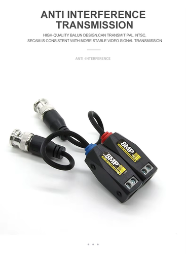 Wholesale 8MP CCTV Video Balun Twisted Pair Balun Connector AHD TVI CVI CVBS - Picture 5 of 18