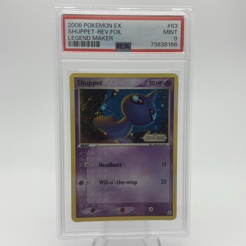 Shuppet EX Legend Maker 63/92 Reverse Holo PSA 9