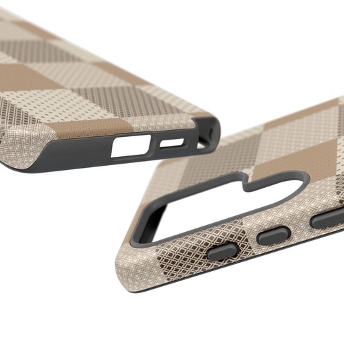 Brown and Tan Checkerboard Phone Case, for iPhone, Samsung Galaxy, Google Pixel - 第 174/241 張圖片
