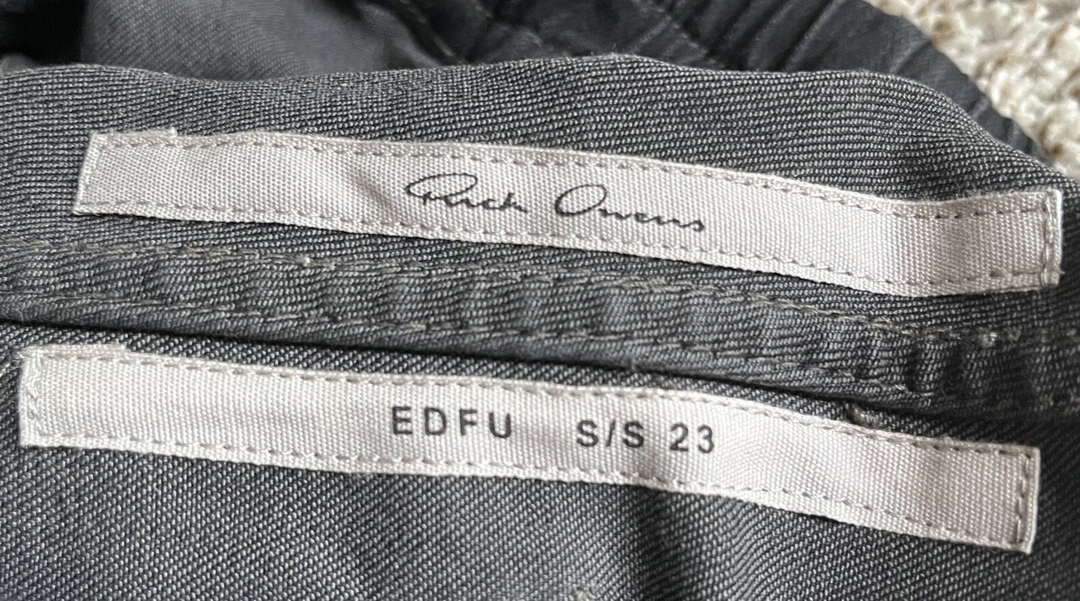 Rick Owens SS23 EDFU DOUBLE CARGO JUMBO BELA DARK DUST Size 48 | eBay