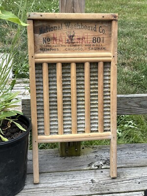 Vintage National Washboard Co. Brass King Washboard #801 | eBay