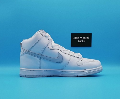 NIKE DUNK HIGH SP - WHITE/PURE PLATINUM DEADSTOCK NEW IN ORIGINAL BOX UK 9 - Picture 5 of 7