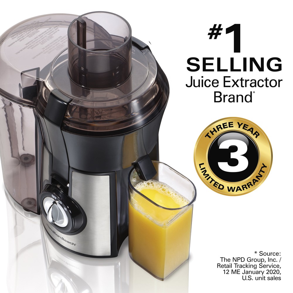 Hamilton Beach Easy Clean Juice Extractor, 800 Watts