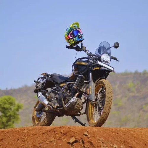 "BASH PLATE, BLACK & SILVER" FIT FOR ROYAL ENFIELD HIMALAYAN 450 - Picture 3 of 3