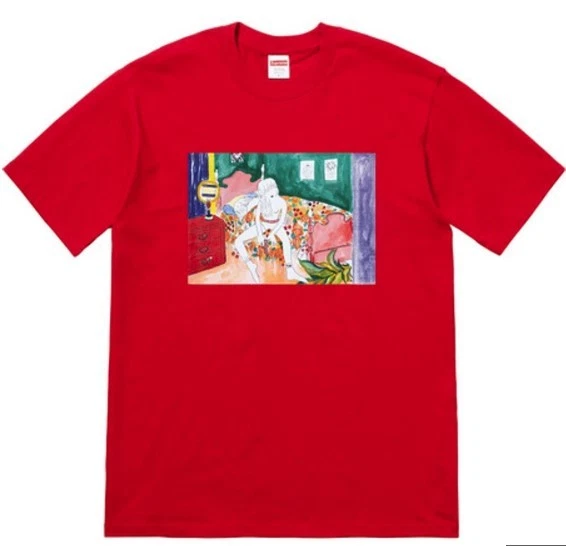 Tee shirt SUPREME BEDROOM TAILLE L Large en ROUGE DEADSTOCK ÉPUISÉ EXPÉDIÉ