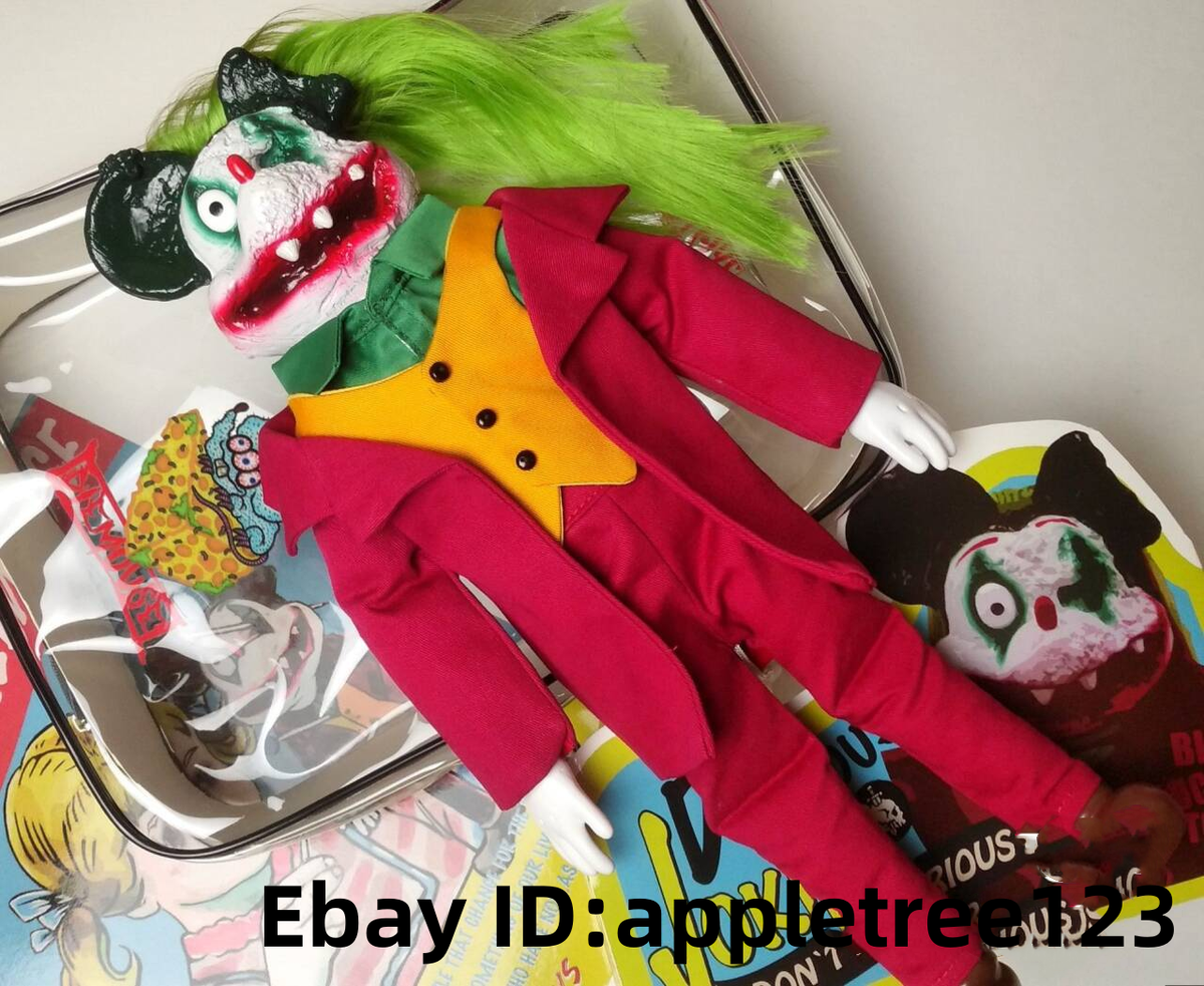 DIEMOUSE BIGLUCKYTOYS Big Mouse Joker Ver. Red Sofubi Figure DIEMOUSE BIGLUCKYTOYS Big Mouse Joker Ver. Red Sofubi Figure