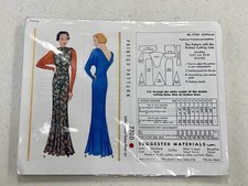 RARE 1934 Evening Dress Sewing Pattern