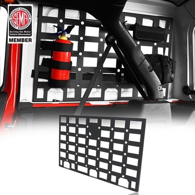 Pair Rear Window Molle Panel Flank Panel Fit 2018-2026 Jeep Wrangler JL Hardtops