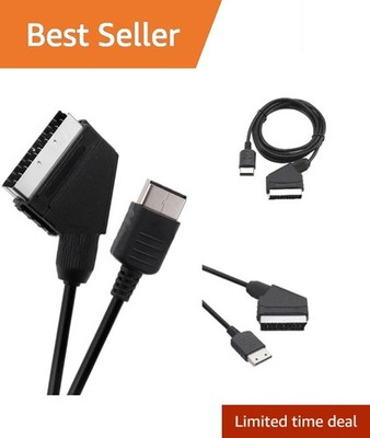 1.8M Scart RGB AV Cable for Dreamcast -  Lightweight Connector