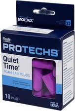 Flents Foam Ear Plugs, 10 Pair with Case for Sleeping, NRR 33 - Pack of 1