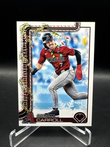 Corbin Carroll [SP] #H158 2025 Topps Holiday card