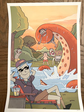 RICK AND MORTY POSTER CJ CANNON  RYAN HILL COVER 5 PRINT HAND NUMBERED 28/100